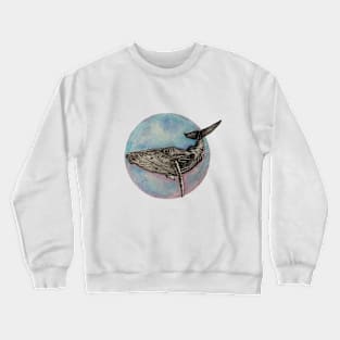 Watercolour Whale Crewneck Sweatshirt